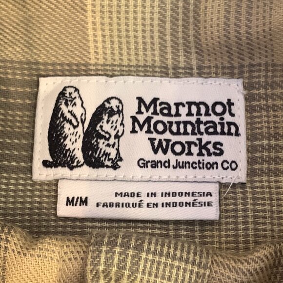 Marmot Women Fairfax Lightweight Boyfriend Flannel Shirt Wheat Medium NWT - Picture 4 of 12